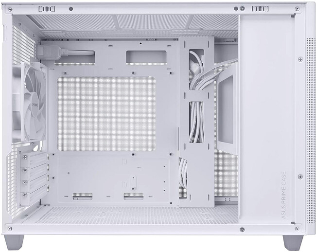 Корпус ASUS PRIME AP201 Tempered Glass mATX без БП White (90DC00G3-B39010)