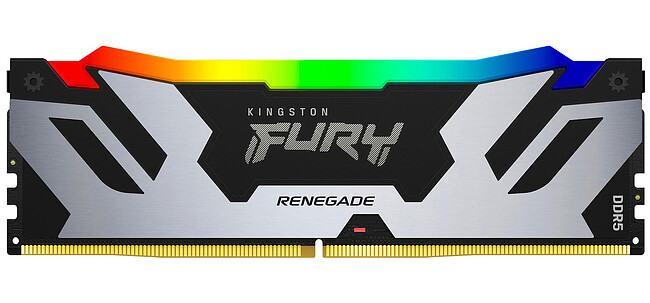 Оперативная память Kingston Fury Renegade Silver/Black 32GB DDR5 RGB XMP (KF564C32RSA-32)
