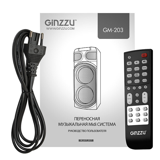 Портативная колонка Ginzzu GM-203