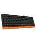 Клавиатура A4 Fstyler черный/оранжевый (FK10)