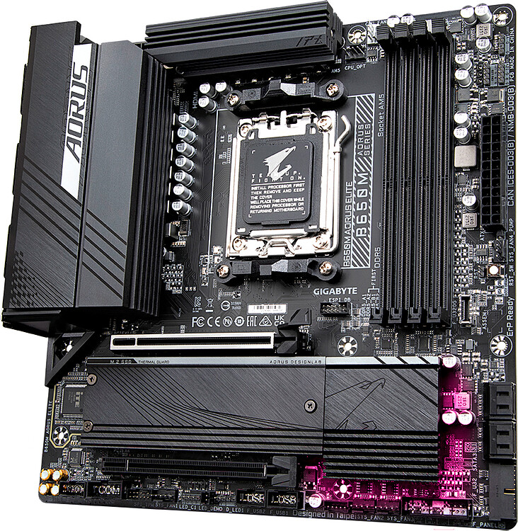 Материнская плата GigaByte B650M Aorus Elite rev. 1.4