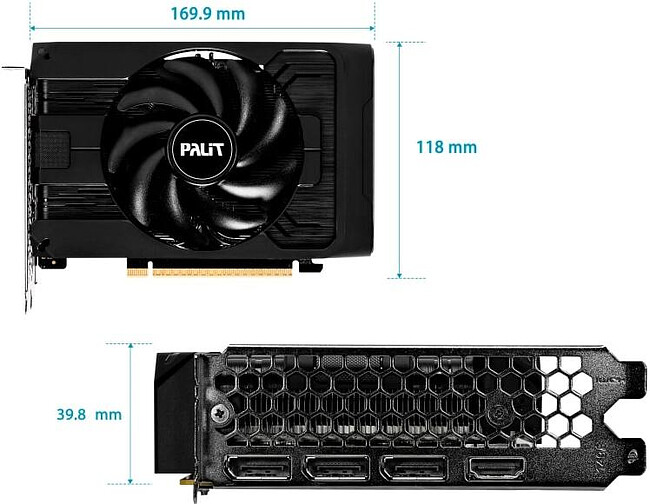 Видеокарта Palit GeForce RTX 5050 StormX 8GB GDDR6 (NE65050019P1-GB2070F)