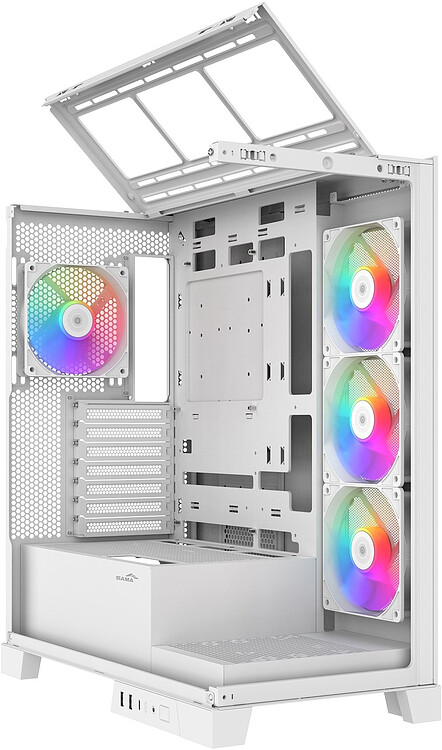 Корпус Sama V50 WH белый (V50-WHADA4X1-GL)