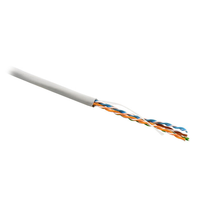 Кабель витая пара Hyperline UUTP4-C5E-S24-IN-LSZH-GY-305