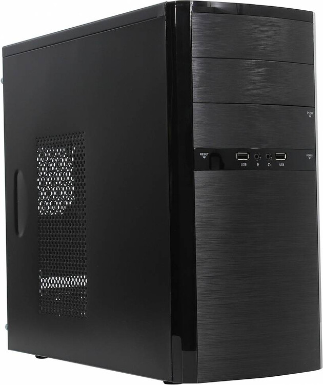 Корпус In Win MiniTower ES722BK 400Вт черный (6111491) Корпус In Win MiniTower ES722BK 400Вт черный (6111491)