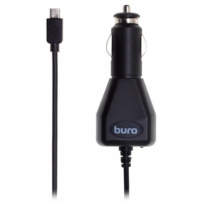 Автомобильное зарядное Buro XCJ-048-EM-2A microUSB черный