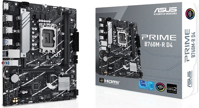 Материнская плата Asus Prime B760M-R D4 (90MB1HA0-M0EAY0)