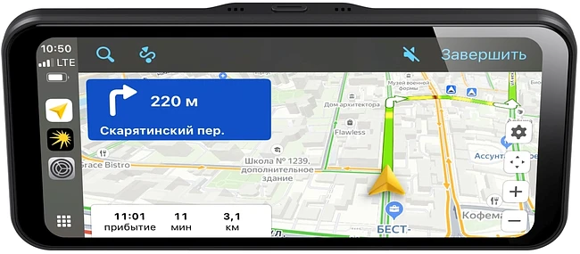 Автомобильный видеорегистратор Neoline SmartWay A100 черный