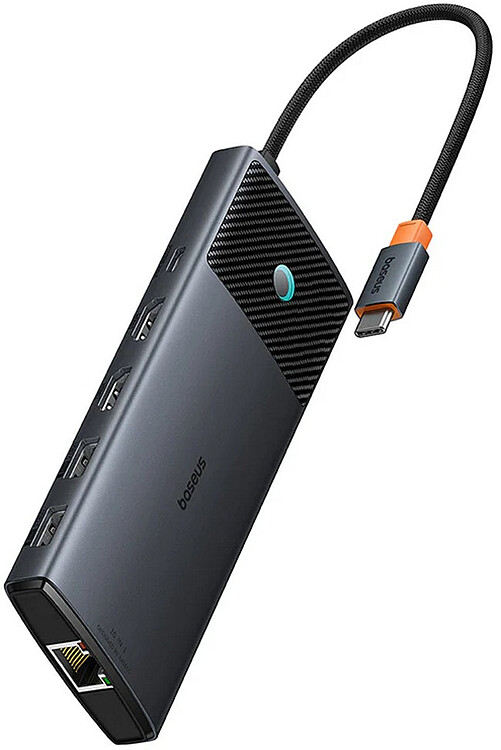 USB-хаб Baseus Metal Gleam BS-OH083 Cosmic Black (B00061800123-00)