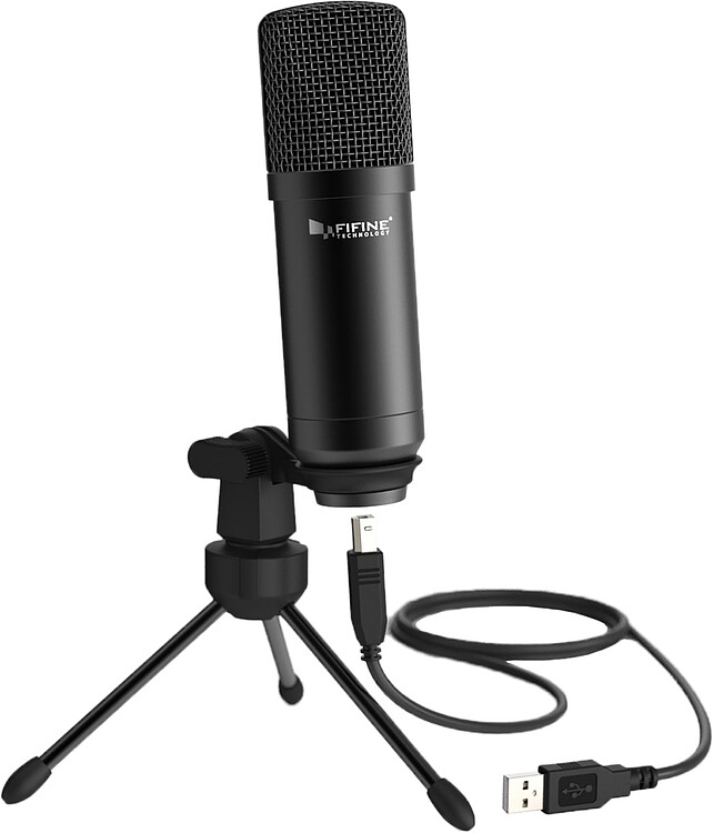 Микрофон Fifine K730 черный