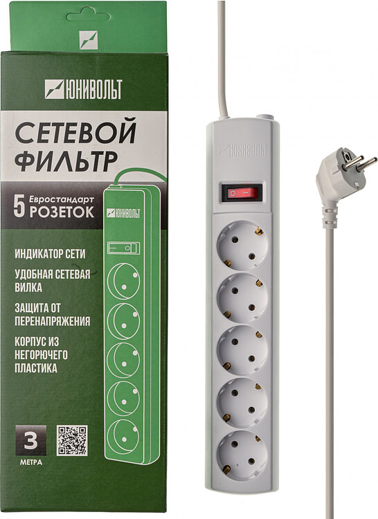 Сетевой фильтр Юнивольт 00-00000390