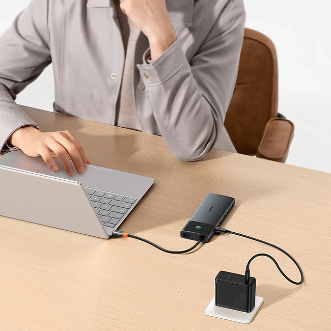 USB-хаб Baseus Metal Gleam BS-OH083 Cosmic Black (B00061800123-00)