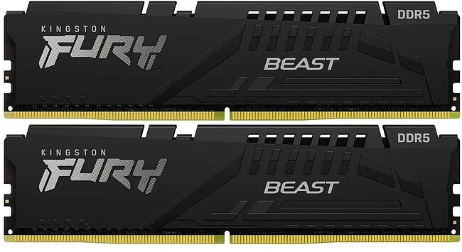 Оперативная память Kingston Fury Beast DDR5 2x8GB 5600MHz (KF556C36BBEK2-16)