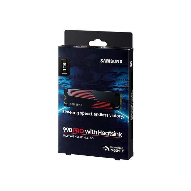 SSD диск Samsung 990 Pro 1TB Black (MZ-V9P1T0CW)