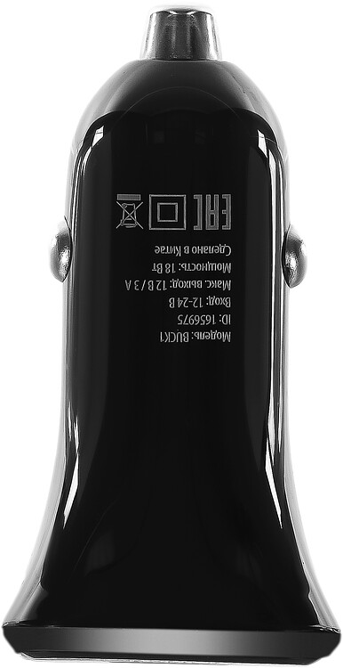 Автомобильное зарядное Buro BUCK1 черный (BUCK18P010BK)