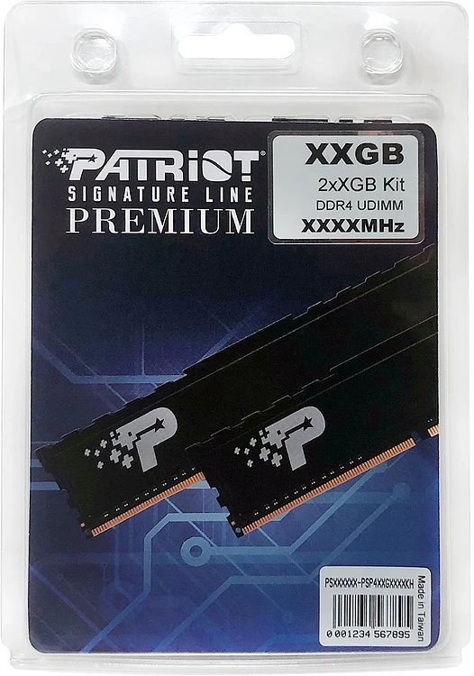 Оперативная память Patriot Signature Premium 16Gb DDR4 DIMM-3200 PC4-25600 (PSP416G3200KH1)