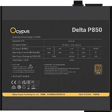 Блок питания Ocypus Delta P850 850W Black (Delta-P850-B1FDBK024X-EU)