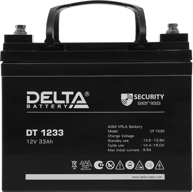 Аккумулятор для ИБП Delta 12V/33Ah (DT 1233)