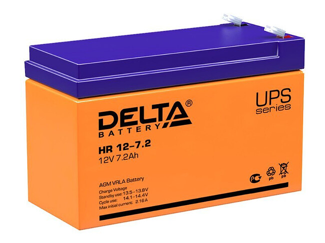 Аккумулятор для ИБП Delta HR 12-7.2