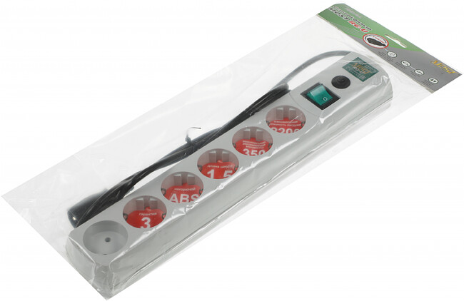 Сетевой фильтр Most RG-U 1,5м 6 розеток белый