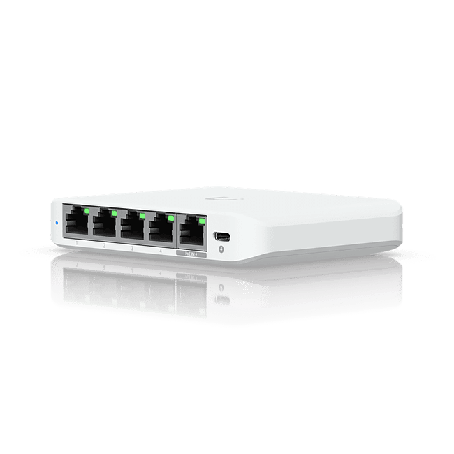 Коммутатор Ubiquiti UniFi Switch Flex Mini 2.5G Compact (USW-Flex-2.5G-5)