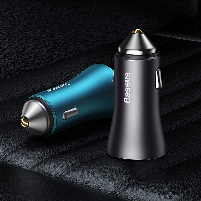 Автомобильное зарядное Baseus CGJM000113 Dark Gray