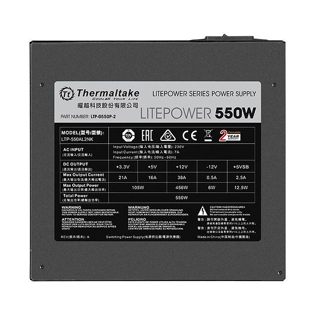 Блок питания Thermaltake Litepower 550W (PS-LTP-0550NPCNEU-2)