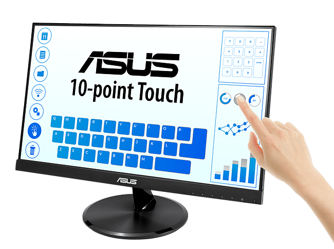 Монитор Asus VT229H черный (90LM0490-B01170)