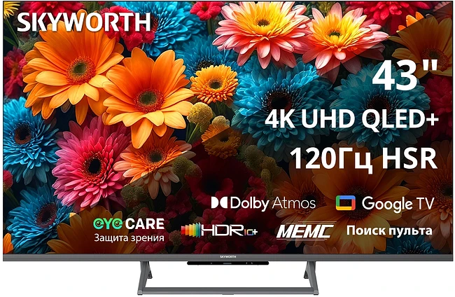 Телевизор Skyworth 43Q67H черный