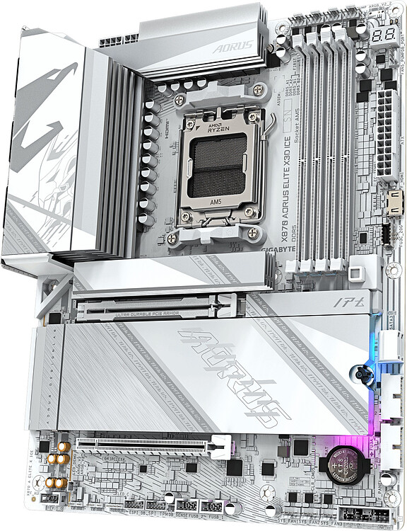 Материнская плата GigaByte X870 Aorus Elite X Ice rev. 1.0