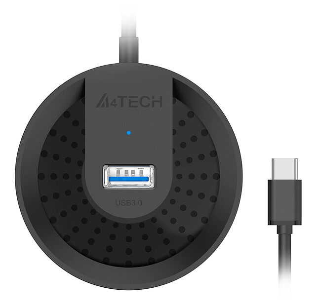USB-хаб A4Tech USB 3.0 HUB-30C черный
