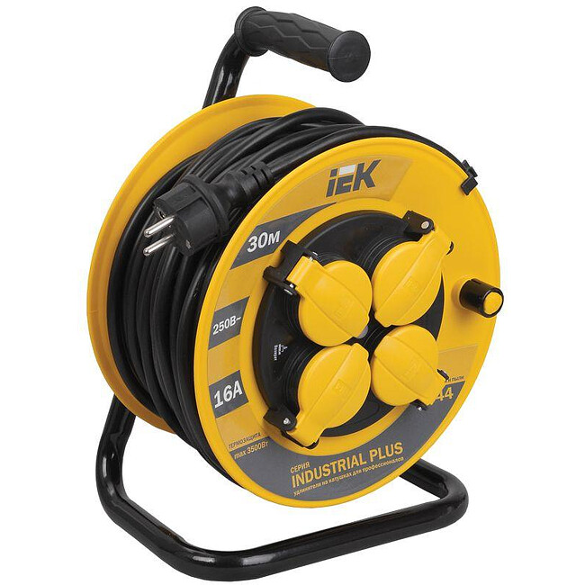 Удлинитель на катушке IEK Industrial Plus УК30 (WKP15-16-04-30-44)