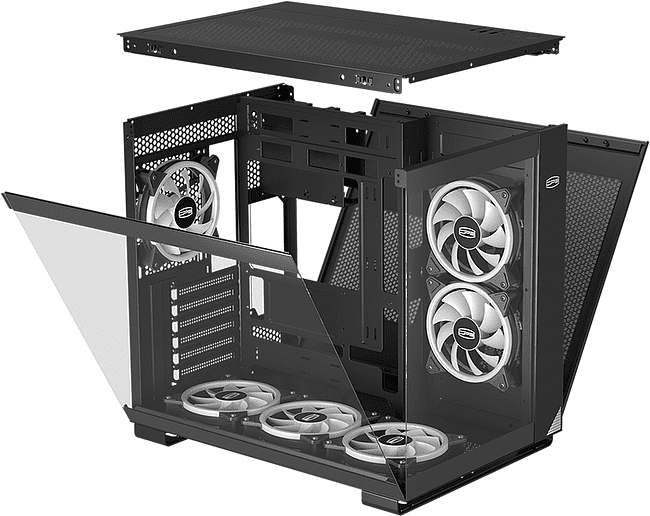Корпус PCCooler C3 T500 ARGB BK черный без БП (C3-T500BKD6-GL)