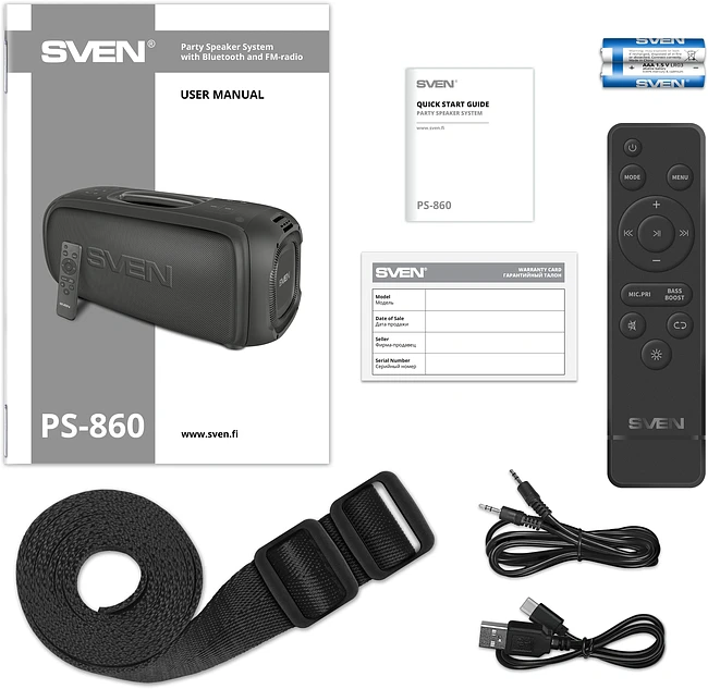 Колонка для  вечеринок Sven PS-860 (SV-022518)