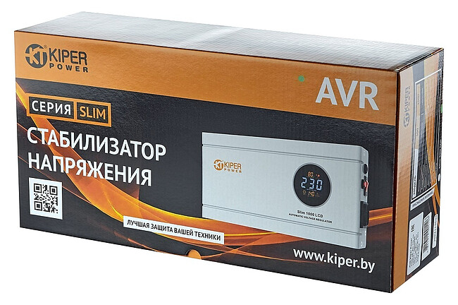 Стабилизатор напряжения Kiper Power Slim 500 LCD (8924)