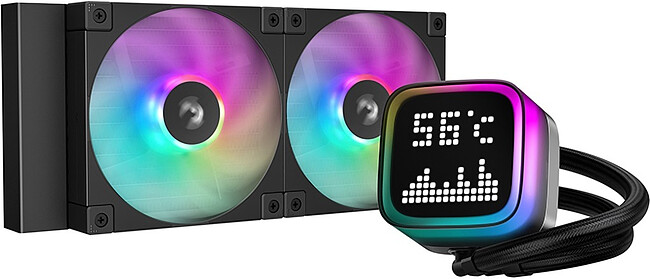 Система жидкостного охлаждения для процессора DeepCool LP240 Black (R-LP240-BKMSNC-G-1)