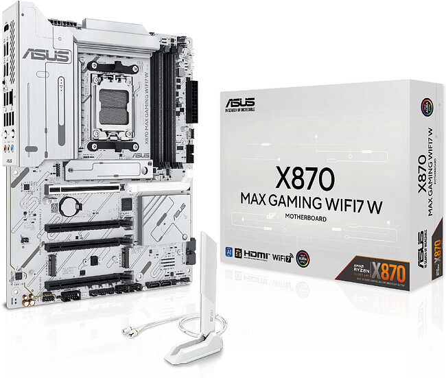 Материнская плата ASUS X870 Max Gaming WiFi7 W (90MB1LZ0-M0EAY0)