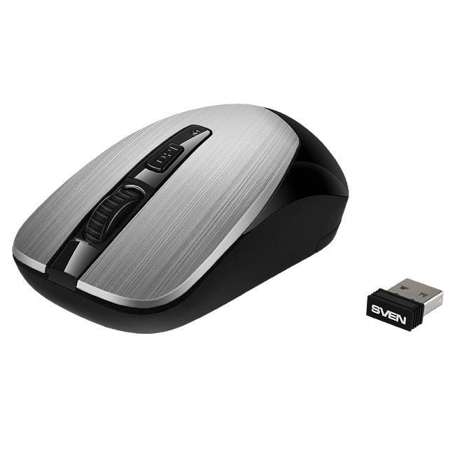 Мышь Sven RX-380W серый металлик (SV-020606)