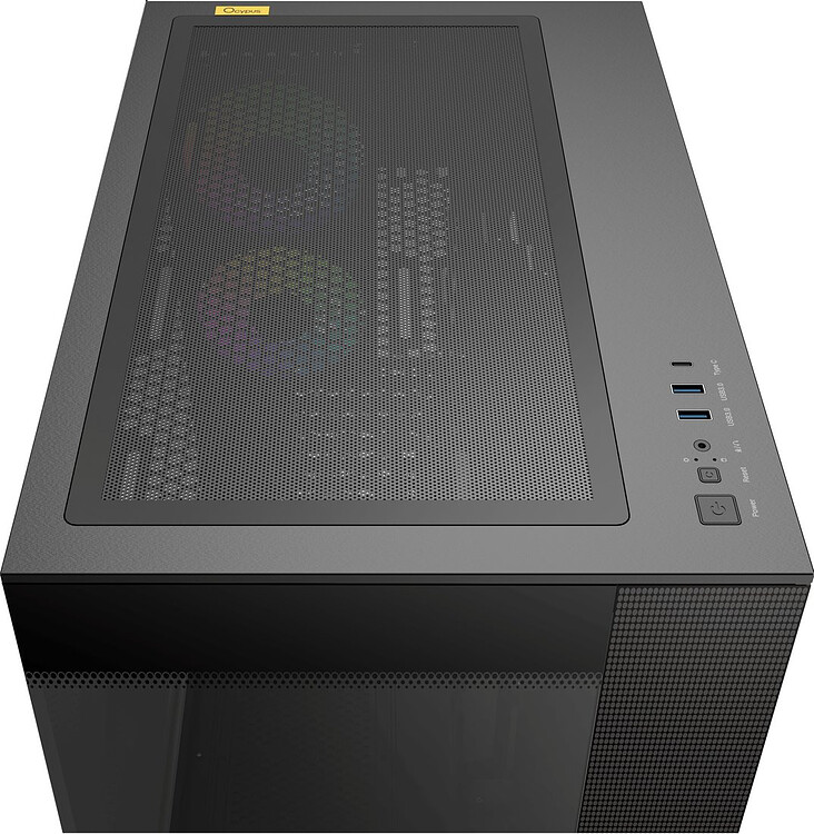 Корпус Ocypus Delta C74 BK ARGB без БП черный (Delta-C74-BKD200XX-GL)