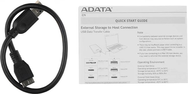 Внешний накопитель A-Data HV620S 2TB Blue (AHV620S-2TU31-CBL)