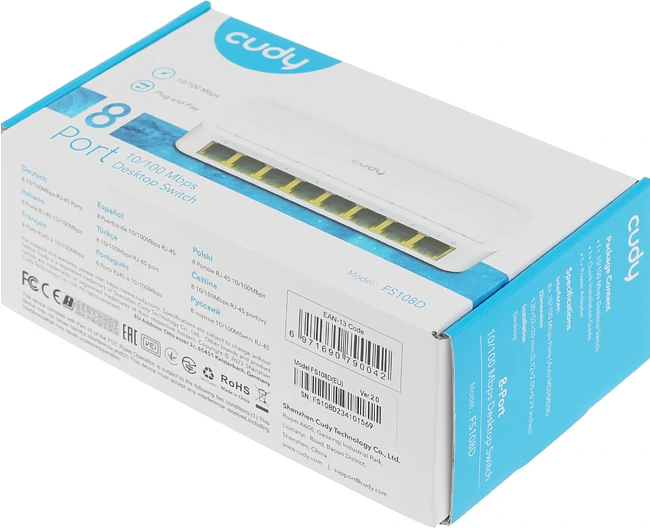 Коммутатор Cudy FS108D