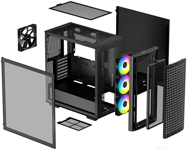 Корпус DeepCool CK560 Black (R-CK560-BKAAE4-G-1)