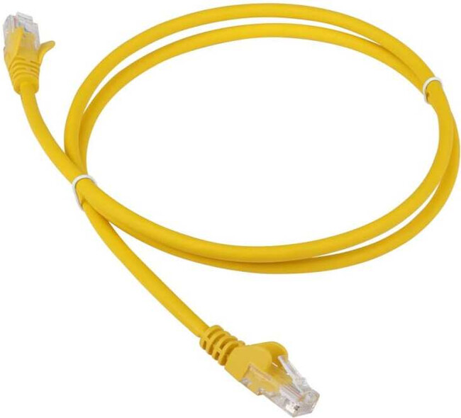 Патч-корд Lanmaster кат.5e 1.0м желтый (LAN-PC45/U5E-1.0-YL)