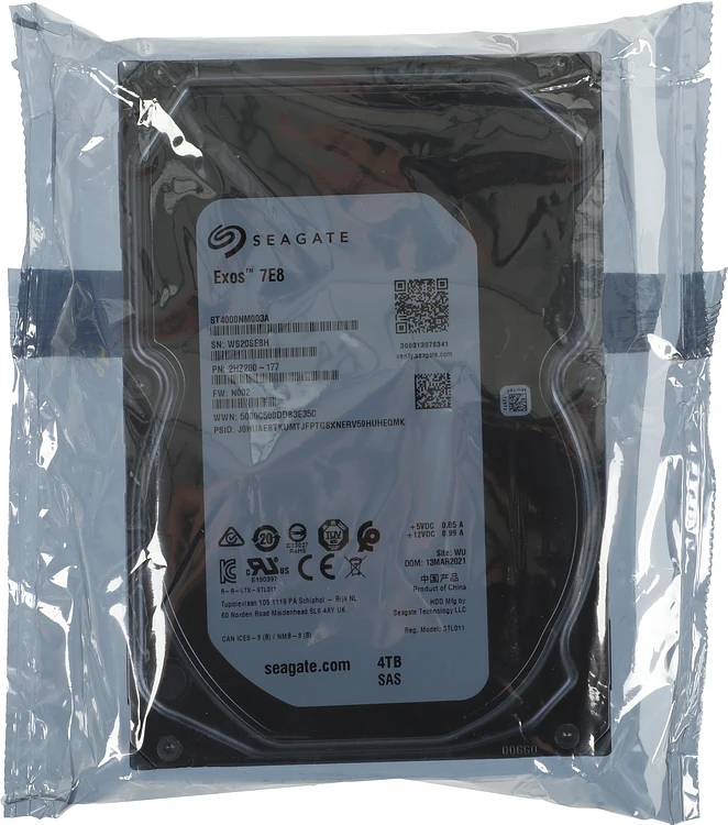 Жесткий диск Seagate 4TB Exos 7E8 (ST4000NM003A)