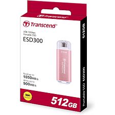 Внешний накопитель Transcend ESD300 2TB розовый (TS2TESD300P)