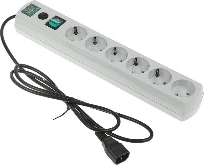Сетевой фильтр Most RG-U 1,5м 6 розеток белый