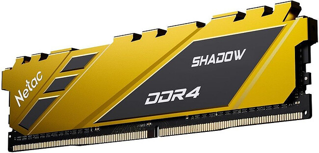 Оперативная память Netac Shadow 16Gb DDR4 Yellow (NTSDD4P26SP-16Y)