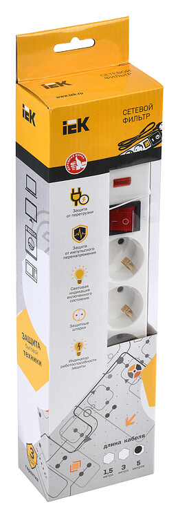 Сетевой фильтр IEK WFP10-16-05-05-N