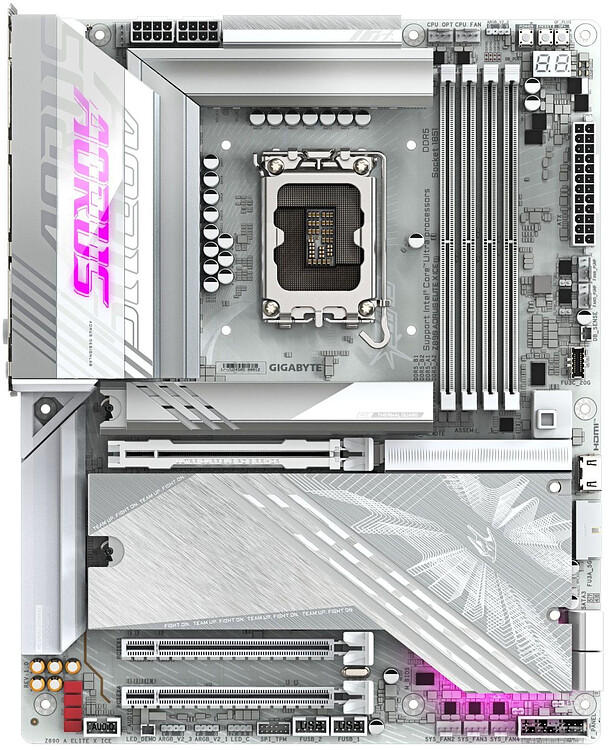 Материнская плата GigaByte Z890 Aorus Elite X Ice rev. 1.1
