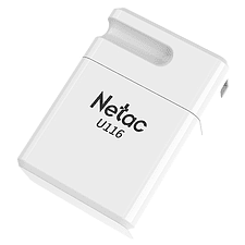 USB Flash-накопитель Netac U116 128GB белый (NT03U116N-128G-32WH)